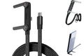 240W 2-in-1  Charging Cable with Phone Stand