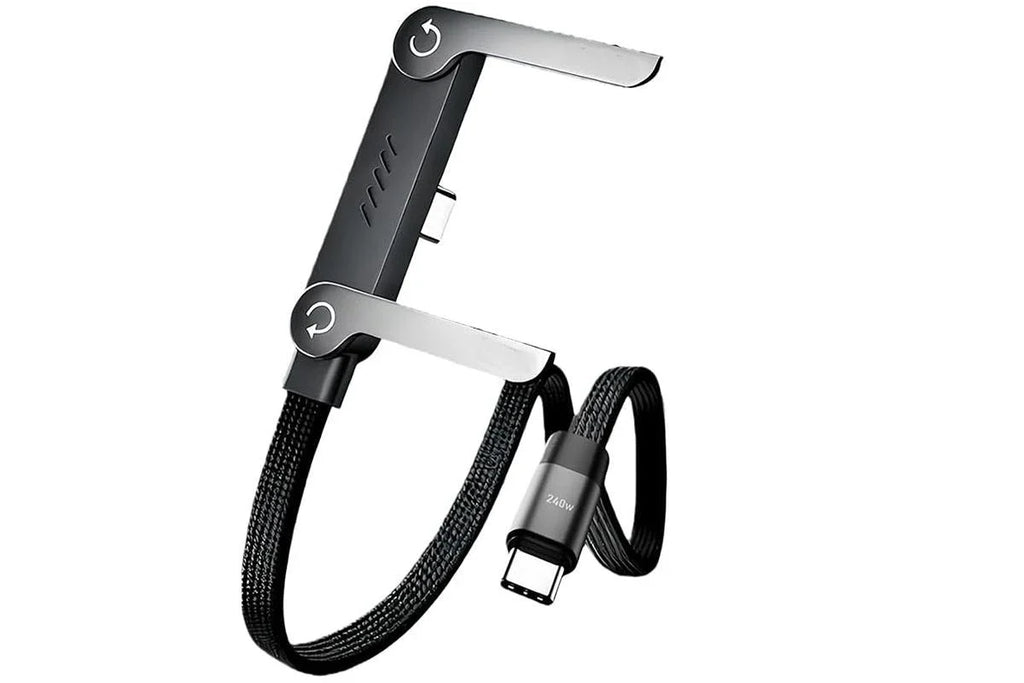 240W 2-in-1  Charging Cable with Phone Stand
