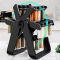 360° Rotating Ferris Wheel Spice Rack with 18 Glass Jars