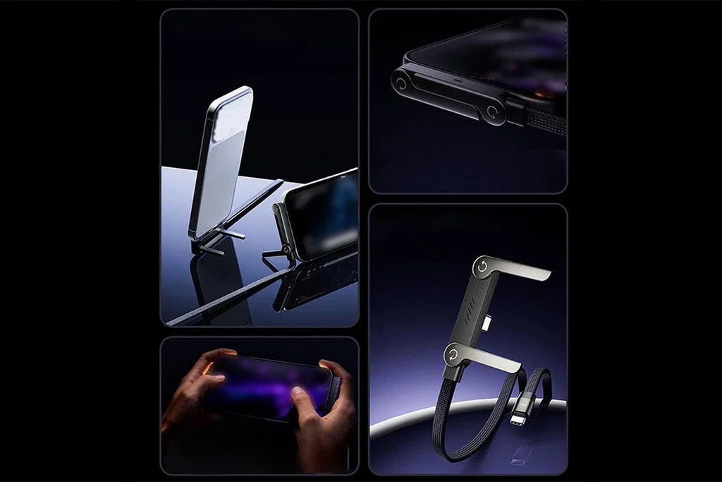 240W 2-in-1  Charging Cable with Phone Stand