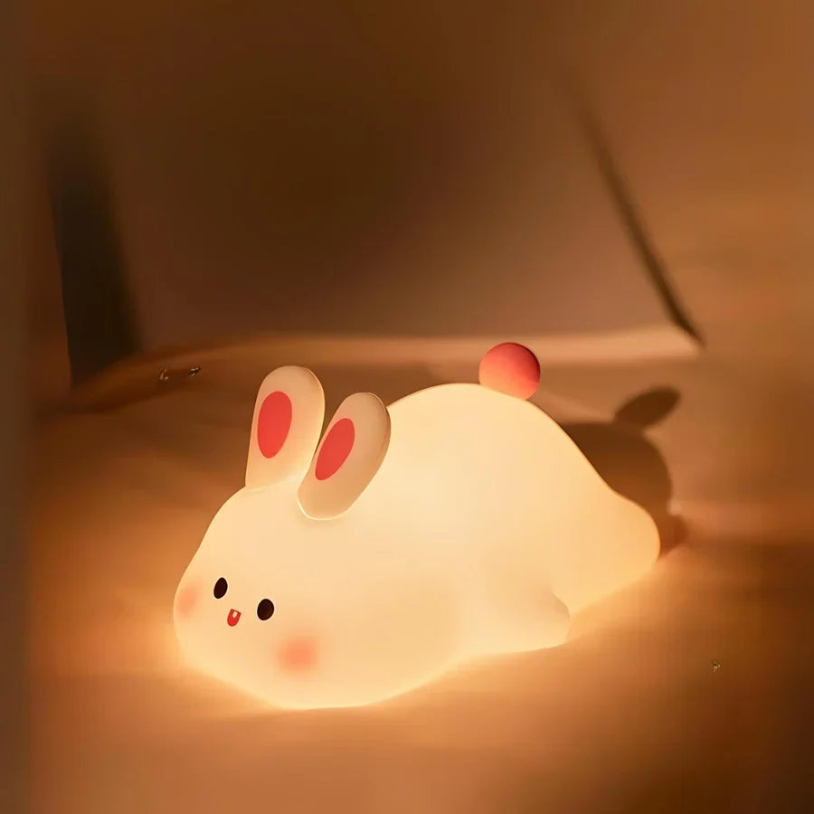 Cute Rabbit Night Light With Soft Light