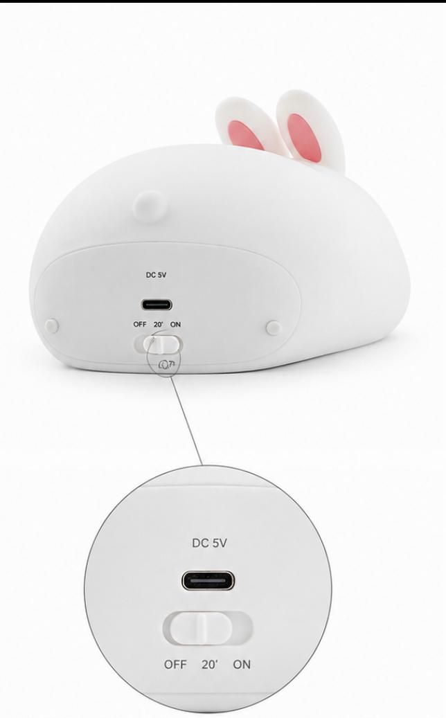 Cute Rabbit Night Light With Soft Light